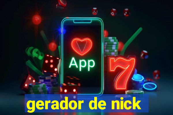 gerador de nick